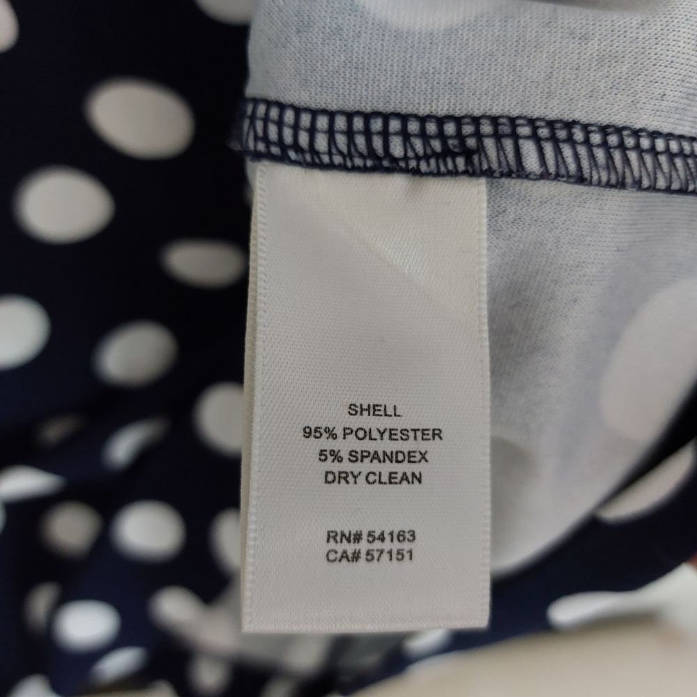 Eliza J Women Size 6 Cold Shoulder Flutter Sleeve Polka Dots Mini Dress - Picture 5 of 8